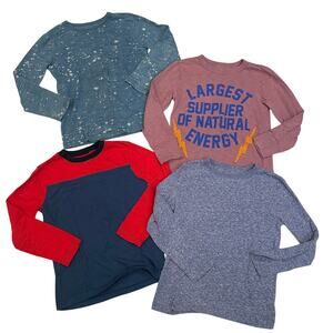 Bundle of Boys Crewcuts Long Sleeve T-Shirt sz XS (4-5) Long Sleeve Tops